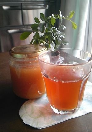 ぽかぽか生姜ハチミツ茶☆瓶詰保存-レシピのメイン写真