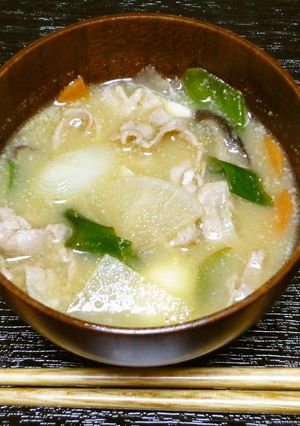 私のトリプル【ごま】とん汁（●＾o＾●）-レシピのメイン写真