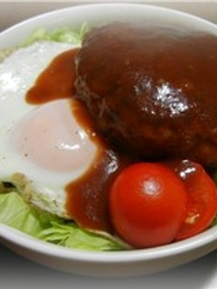 ヘルシー♪ロコモコ丼★豆腐ハンバーグで★-レシピのメイン写真