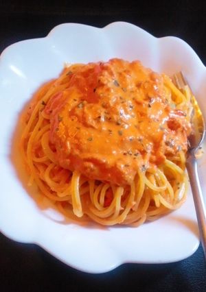 簡単！ずわい蟹のトマトクリームパスタ-レシピのメイン写真