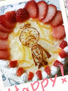 キャラデコゆず茶ケーキ*ゆずマン-レシピのメイン写真