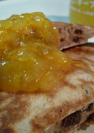レーズンとココアのホットケーキ-レシピのメイン写真
