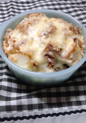 貧乏ちまみ☆じゃがチーズおかか-レシピのメイン写真