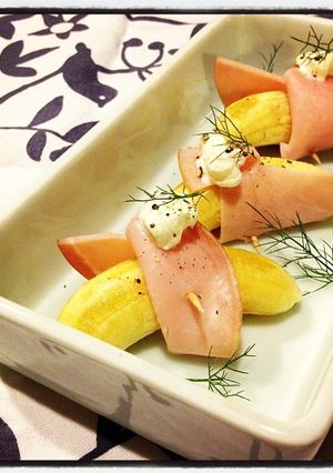 ワインにぴったり＊ハムバナナ-レシピのメイン写真