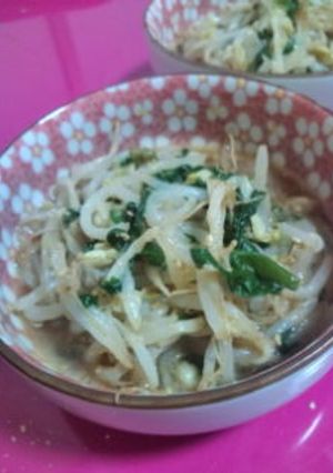 ニラともやしの胡麻ポン和え-レシピのメイン写真