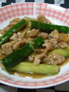 豚肉とキュウリの炒めもの-レシピのメイン写真