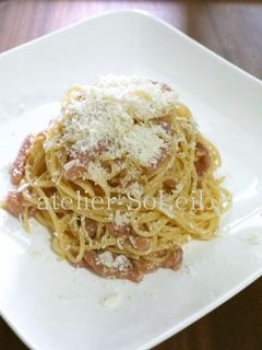 塩辛でパスタ!-レシピのメイン写真