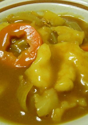ほんのり和風なカレーひっつみ(すいとん)-レシピのメイン写真