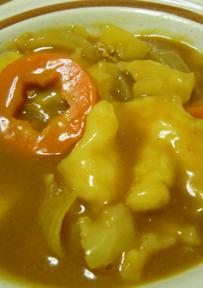 ほんのり和風なカレーひっつみ(すいとん)-レシピのメイン写真