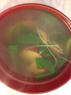 簡単!さつまいもと春菊のスープ-レシピのメイン写真