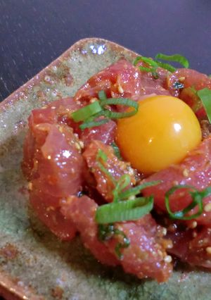 まぐろのみそ味ユッケ。-レシピのメイン写真