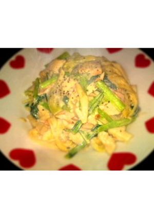 小松菜とささみの絶品！クリームパスタ★-レシピのメイン写真