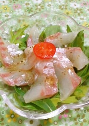 ハーブレモン風味の簡単カルパッチョ-レシピのメイン写真