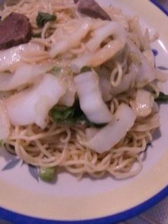 白菜入りの焼きそばにしてみました-レシピのメイン写真