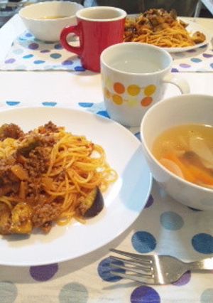 なすのボロネーゼ-レシピのメイン写真