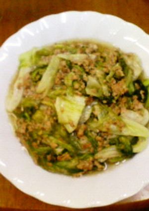 レタスのひき肉炒め-レシピのメイン写真