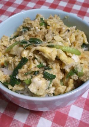 3分で一人ランチ★卵と味噌の炒め物-レシピのメイン写真