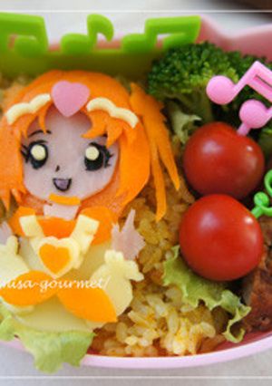 スイートプリキュア♪キュアミューズ弁当♡-レシピのメイン写真