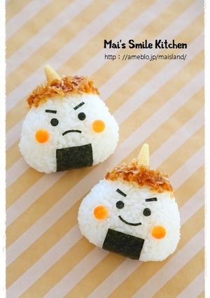 節分に♪鬼ギリ君＊キャラ弁-レシピのメイン写真