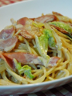 白菜とベーコンの和風クリームパスタ☆-レシピのメイン写真