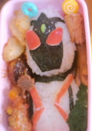 簡単仮面ライダーフォーゼキャラ弁-レシピのメイン写真