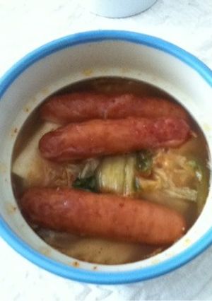 簡単ランチ！キムチチゲ-レシピのメイン写真
