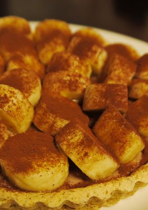 お豆腐のバナナタルト-レシピのメイン写真