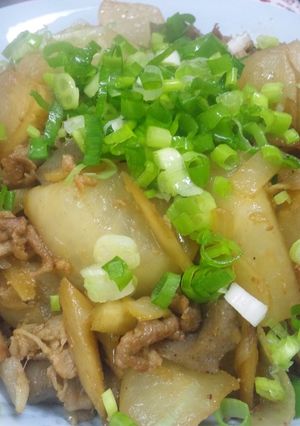 甘辛豚大根の照り炒り♪-レシピのメイン写真