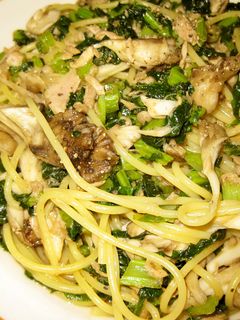 大根の葉とツナの和風パスタ-レシピのメイン写真
