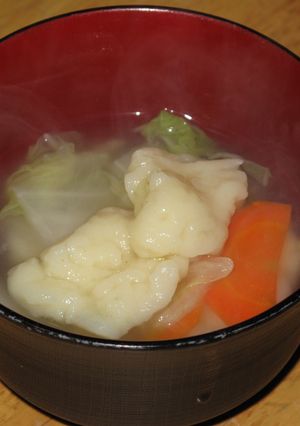 素朴なだんご汁　～おふくろの味～-レシピのメイン写真