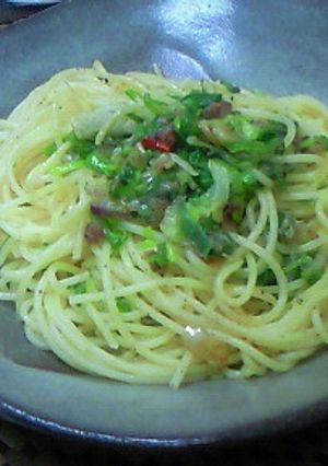 たっぷり長ネギとアンチョビのパスタ-レシピのメイン写真