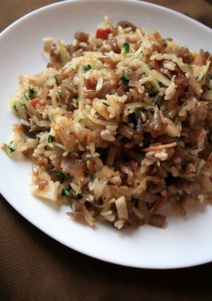 こんにゃくチャーハン-レシピのメイン写真
