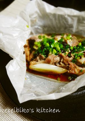 豚バラ肉と長葱の包み焼き＊豆鼓風味-レシピのメイン写真