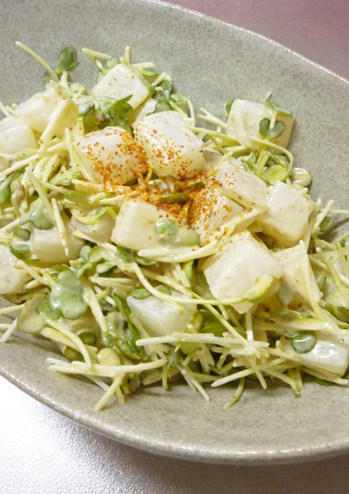 簡単！大根とカイワレの和え物-レシピのメイン写真