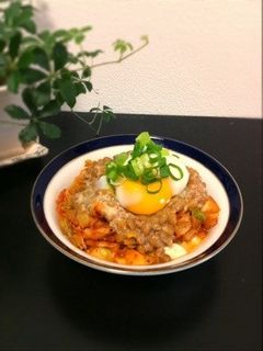 ダイエット♡キャベツ納豆キムチの豆腐丼-レシピのメイン写真