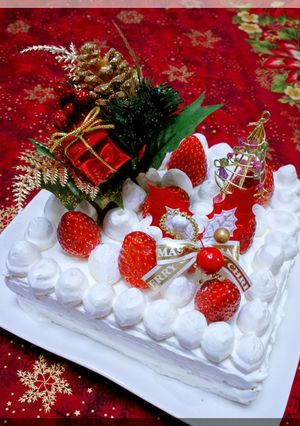 * クリスマス★ 苺のクリスマスケーキ♪-レシピのメイン写真