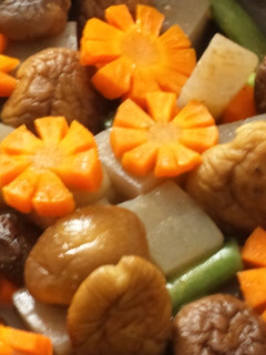 にんじん花で可愛く、簡単煮物♪-レシピのメイン写真