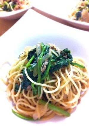 ほうれん草とツナのバター醤油パスタ-レシピのメイン写真