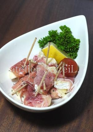 りんごチーズと生ハムレモン-レシピのメイン写真