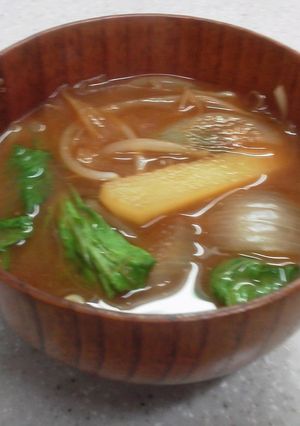体ほっかほか☆しょうが入り味噌汁-レシピのメイン写真