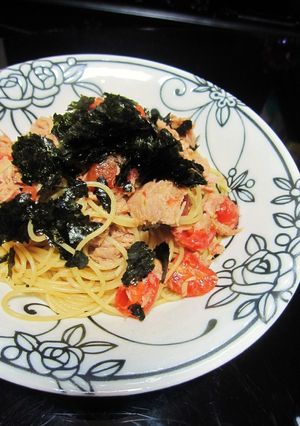 所要時間10分！ツナとトマトの和風パスタ-レシピのメイン写真