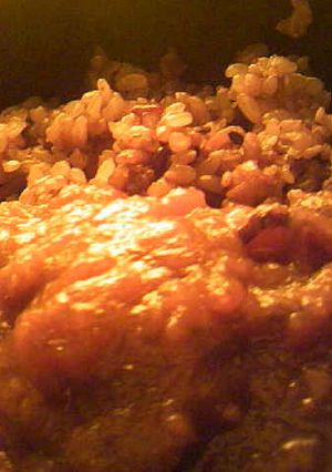 玄米の食事の脂にこの一杯(市販お茶)炊き-レシピのメイン写真