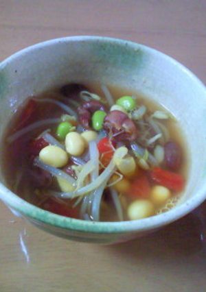 簡単☆もやしと豆のカレースープ-レシピのメイン写真
