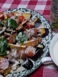 唐揚げサラダ-レシピのメイン写真