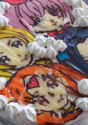 スイートプリキュア デコケーキ-レシピのメイン写真