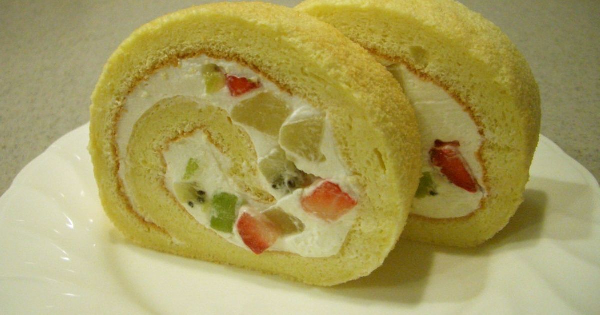 これ以上の物はきっとない！！シフォンロールケーキ by rapita