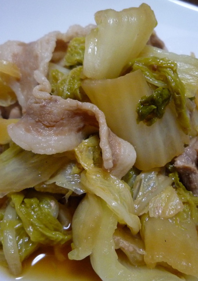 簡単！白菜とお肉でうま煮♪-レシピのメイン写真