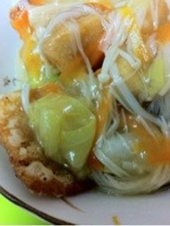 鶏唐揚げの野菜あんかけ-レシピのメイン写真