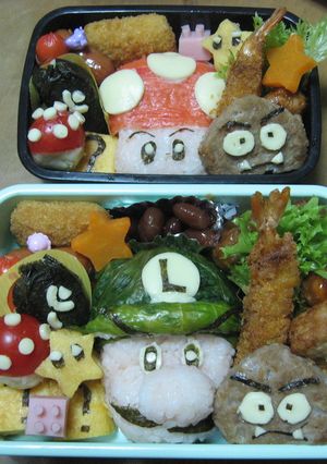 キャラ弁おかず　スーパーマリオいろいろ-レシピのメイン写真