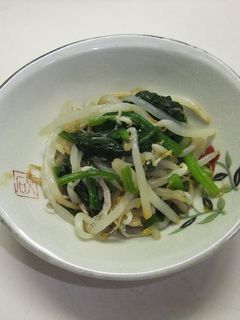 ほうれん草ともやしのからし和え-レシピのメイン写真